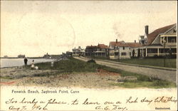 Fenwick Beach Saybrook Point, CT Postcard Postcard