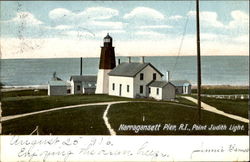 Point Judith Light Narragansett Pier, RI Postcard Postcard