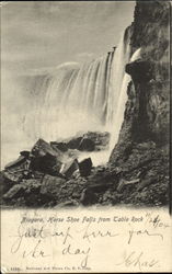 Horse Shoe Falls From Table Rock Postcard