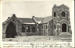 New Chapel, Pine Grove Cenetery Manchester, NH Postcard Postcard