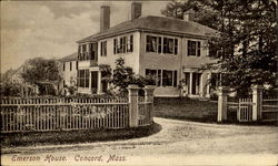 Emerson House Concord, MA Postcard Postcard