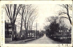 View Of Washington St Duxbury, MA Postcard Postcard