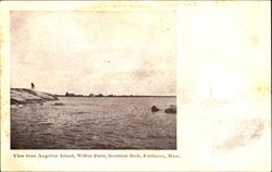 View From Angelico Island, Wilbur Point Fairhaven, MA Postcard Postcard