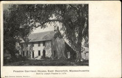 Peaslee Garrison House East Haverhill, MA Postcard Postcard