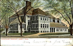 Woodward Seminary Quincy, MA Postcard Postcard