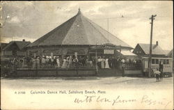 Columbia Dance Hall Salisbury Beach, MA Postcard Postcard