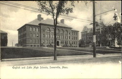 English And Latin High School Somerville, MA Postcard Postcard