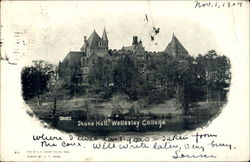 Stone Hall, Wellesley College Massachusetts Postcard Postcard