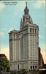 Municipal Building New York City, NY Postcard Postcard