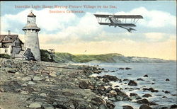 Inceville Light House Moving Picture Village By The Sea Pacific Palisades, CA Postcard Postcard