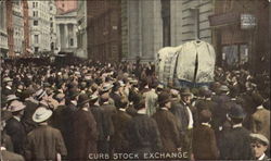 Curb Stock Exchange New York City, NY Postcard Postcard