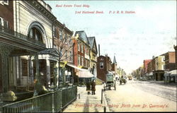 Real Estate Trust Bldg, 2nd National Bank P. & R.R. Station Philadelphia, PA Postcard Postcard