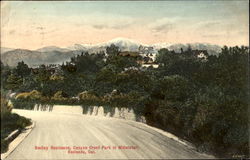 Smiley Residence Canyon Crest Park In Midwinter Redlands, CA Postcard Postcard