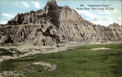 Inspiration Peak, Cedar Pass, Bad Lands Postcard