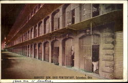 Bankers' Row Ohio Penitentiary Columbus, OH Postcard Postcard