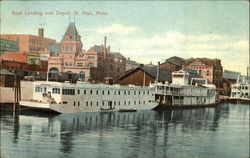 Boat Landing And Depot Postcard