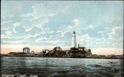 Boston Light Massachusetts Postcard Postcard