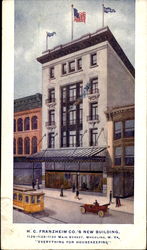 H. C. Franzheim Co.'s New Building, 1126-1128-1130 Main Street Wheeling, WV Postcard Postcard