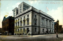 U. S. Post Office Wheeling, WV Postcard Postcard