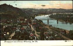 Bridgeport And Island Postcard