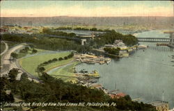 Fairmount Park Bird's Eye View From Lemon Hill Philadelphia, PA Postcard Postcard