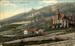 Looking Up Mt. Penn Postcard