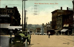 West Market Street Akron, OH Postcard Postcard