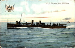 U. S. Corpedo Boat Mckinzie Navy Postcard Postcard