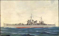 U. S. N. Cruiser Navy Postcard Postcard