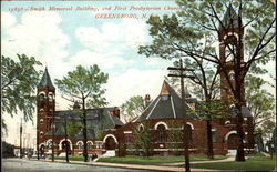 Smith Memorial Building And First Presbyterian Church Greensboro, NC Postcard Postcard