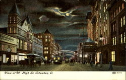 View Of W. High St Columbus, OH Postcard Postcard