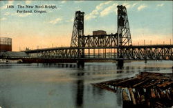 The New Steel Bridge Portland, OR Postcard Postcard