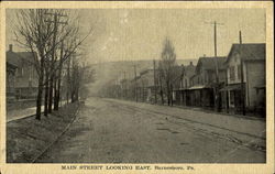 Main Street Looking East Postcard