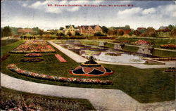 Sunken Gardens, Mitchell Park Postcard