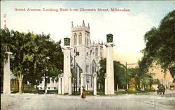 Grand Avenue Looking East, Eleventh Street Postcard