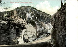 Silver Gate, Yellowstone Park Postcard