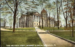 Entrance To Capitol, Third And North Street Harrisburg, PA Postcard Postcard