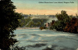 Clifton House From Luna Island Niagara Falls, NY Postcard Postcard