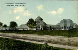 Conservatory Botanical Gardens, Bronx Park New York, NY Postcard Postcard