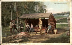 An Open Camp In The Adirondacks New York Postcard Postcard