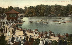 Band Concert In Delaware Park Postcard