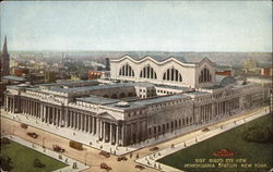 Bsird's Eye View Pennsylvania Station New York, NY Postcard Postcard