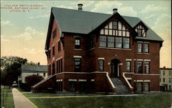 Italian Settlement House, 527-533 Mary St. Utica, NY Postcard Postcard