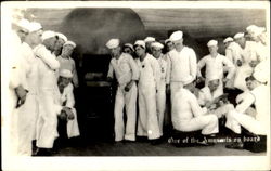 Group on Sailors on Deck 1919 Navy Postcard Postcard