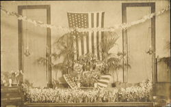 Patriotic Flower Display Postcard