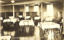 Dining Room Showing Booths In New Casino Postcard