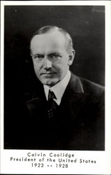 Calvin Coolidge Presidents Postcard Postcard