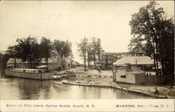 Scene on Fish Creek Sylvan Beach, NY Postcard Postcard