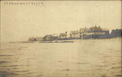 Fort Trumbull Beach Milford, CT Postcard Postcard