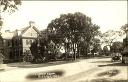 Library Square Fairfield, CT Postcard Postcard